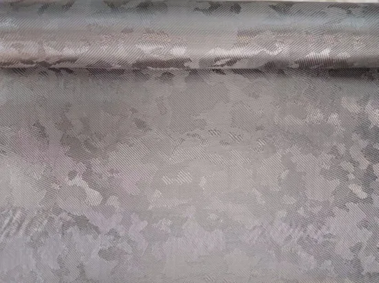 Tissu mixte en fibre de carbone aramide camouflage jaune 240GSM