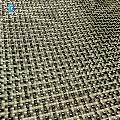 Usine de la Chine 3K Carbon Aramide I-Shape H-Shape Dogbone Fiber Hybrid Fabric