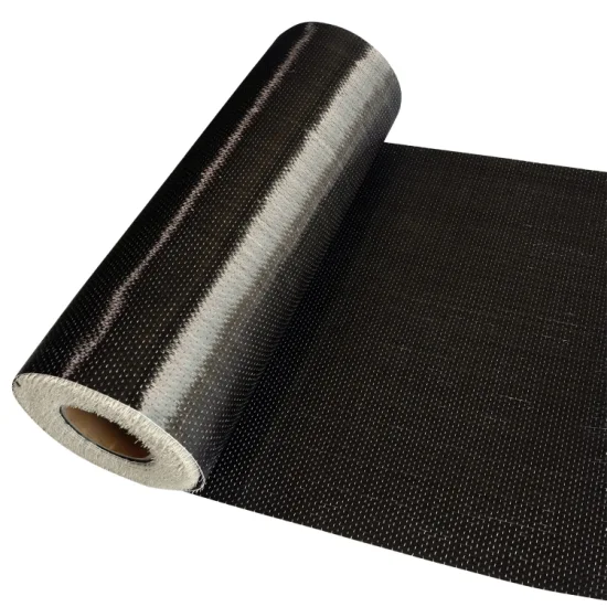 Tissus en fibre de carbone de renforcement Ud de vente chaude, tissu en fibre de carbone unidirectionnel, tissu en fibre de carbone 12K T700